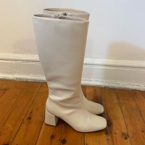 Alohas White Leather boot